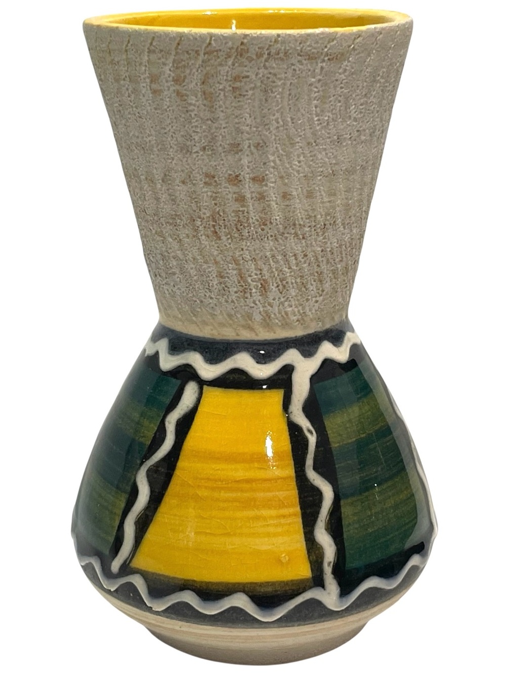 Vintage 1960s Bay Keramik West Germany Pottery Bud Vase Fat Lava Model 580-12